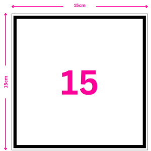 15cm square canvas print