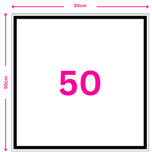 50cm square canvas print