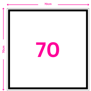 70cm square canvas print