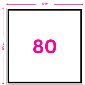 80cm square canvas print